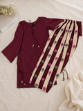 Maroon Elegance 2-Piece